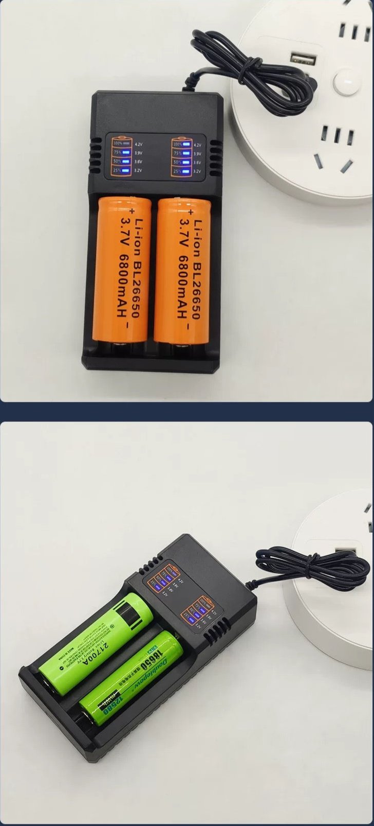 Battery charger for ELCON smart locks – compact and efficient device for recharging lock batteries.