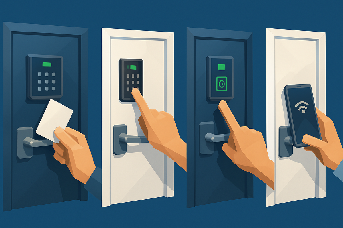 Smart Lock zum Nachrüsten an einer Haustür